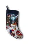 Lands' End Needlepoint Personalized Christmas Stocking In Nordic Gnomes