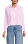 Lands' End No Iron Boxy Cropped Shirt
