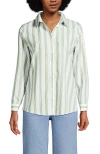 Lands' End No Iron Supima Cotton Long Sleeve Shirt In Multi