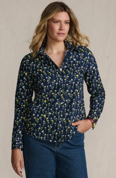 LANDS' END LANDS' END NO IRON SUPIMA COTTON LONG SLEEVE SHIRT