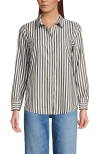 Lands' End No Iron Supima Cotton Long Sleeve Shirt In Pattern