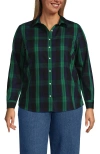 Lands' End No Iron Supima Cotton Long Sleeve Shirt In Multi