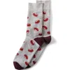 Lands' End Novelty Crew Socks In Gray