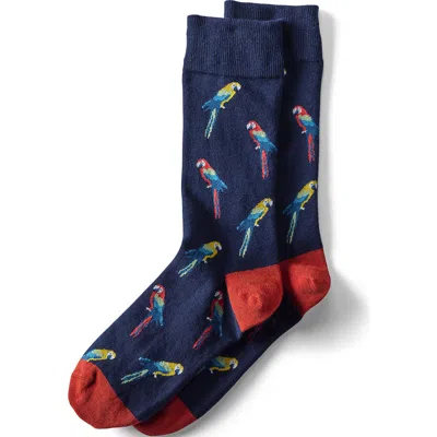 Lands' End Novelty Crew Socks In Black
