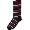 Lands' End Novelty Crew Socks In Burgundy