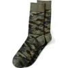 Lands' End Novelty Crew Socks In Green