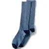 Lands' End Novelty Crew Socks In Pale Slate Blue Hearts