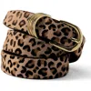Lands' End Nubuck Multi Keeper Belt In Animal Print
