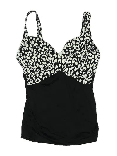 Pre-owned Lands' End One Piece Swimsuit In Black