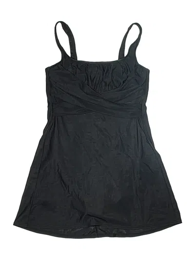 Pre-owned Lands' End One Piece Swimsuit In Black