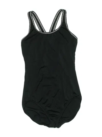 Pre-owned Lands' End One Piece Swimsuit In Black