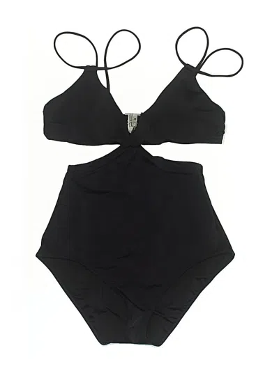 Pre-owned Lands' End One Piece Swimsuit In Black