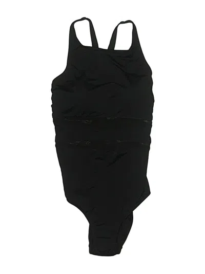 Pre-owned Lands' End One Piece Swimsuit In Black