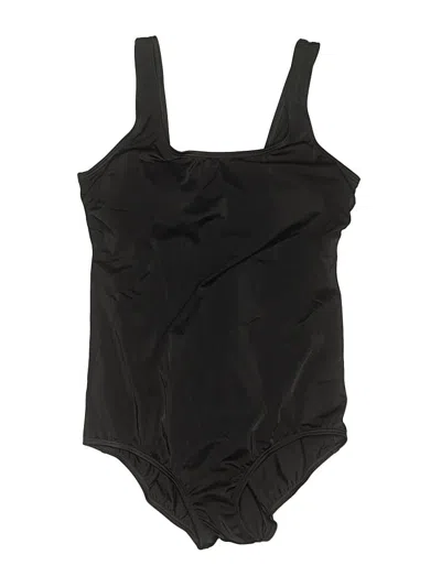 Pre-owned Lands' End One Piece Swimsuit In Black