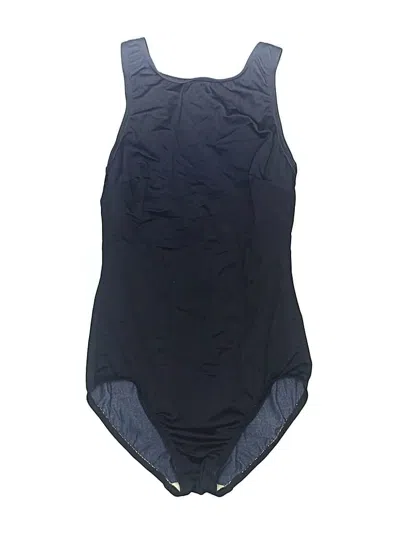 Pre-owned Lands' End One Piece Swimsuit In Black