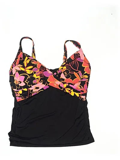 Pre-owned Lands' End One Piece Swimsuit In Black