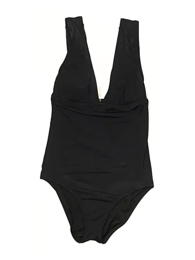 Pre-owned Lands' End One Piece Swimsuit In Black