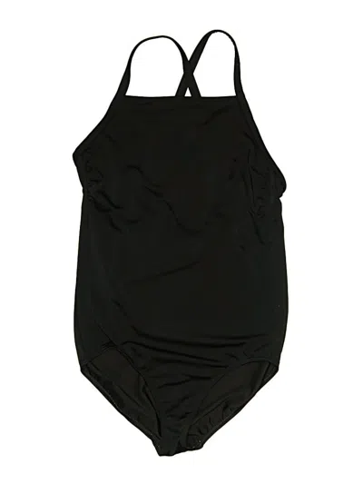 Pre-owned Lands' End One Piece Swimsuit In Black