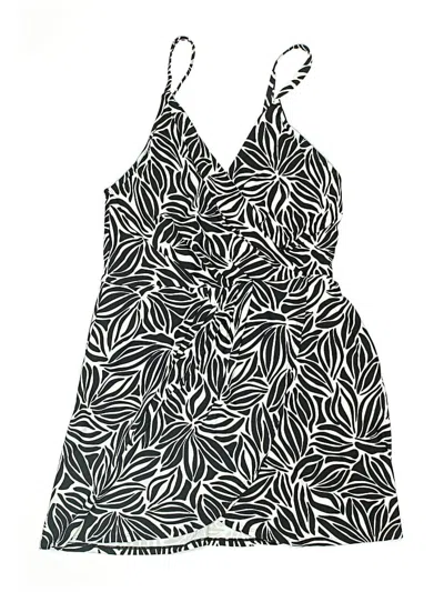 Pre-owned Lands' End One Piece Swimsuit In Black