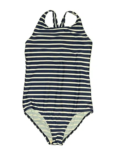 Pre-owned Lands' End One Piece Swimsuit In Blue
