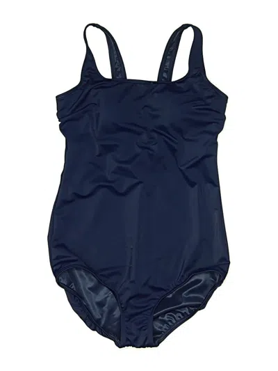 Pre-owned Lands' End One Piece Swimsuit In Blue