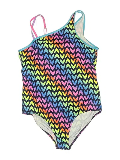Pre-owned Lands' End One Piece Swimsuit In Green