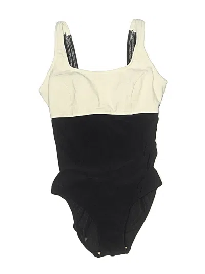 Pre-owned Lands' End One Piece Swimsuit In Ivory