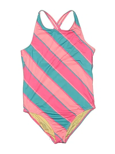 Pre-owned Lands' End One Piece Swimsuit In Pink