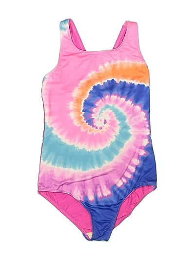 Pre-owned Lands' End One Piece Swimsuit In Pink