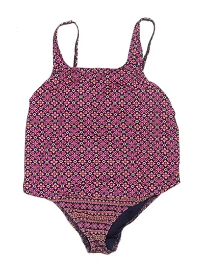 Pre-owned Lands' End One Piece Swimsuit In Purple