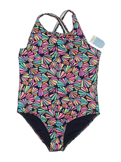 Pre-owned Lands' End One Piece Swimsuit In Purple