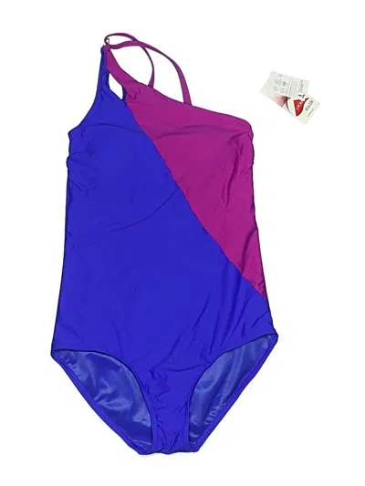Lands' End One Piece Swimsuit In Purple