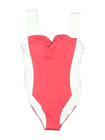 Pre-owned Lands' End One Piece Swimsuit In Red