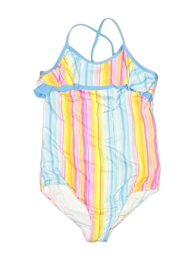 Pre-owned Lands' End One Piece Swimsuit In Yellow