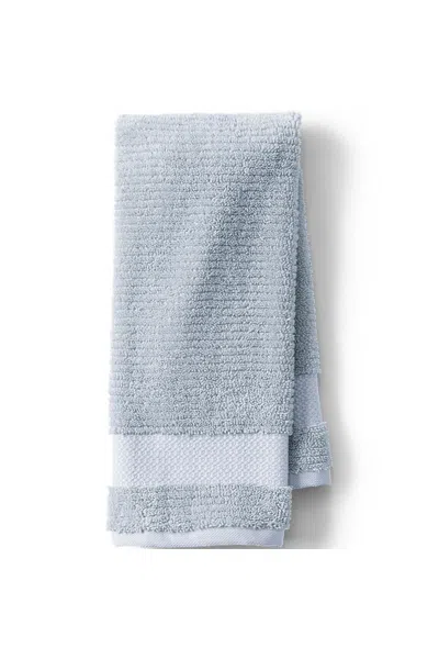 Lands' End Organic Cotton Hand Towel In Blue
