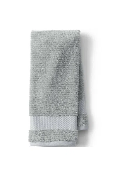 Lands' End Organic Cotton Hand Towel In Gray