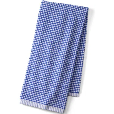 Lands' End Organic Cotton Rib Towel In Blue