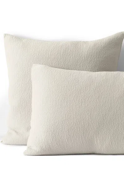 Lands' End Organic Cotton Textured Sham In Brown