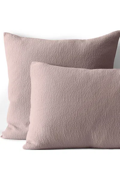 Lands' End Organic Cotton Textured Sham In Brown