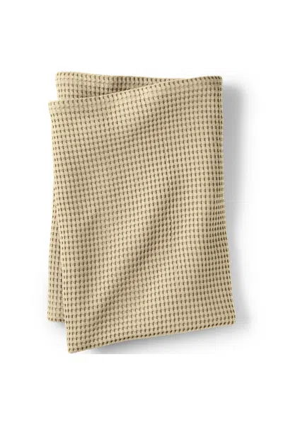 Lands' End Organic Cotton Waffle Bed Blanket In Neutral