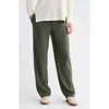 Lands' End Ottoman Ribbed Pull-on Pants In Thyme