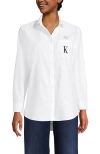 Lands' End Oxford Shirt In White