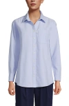 Lands' End Oxford Shirt In Blue