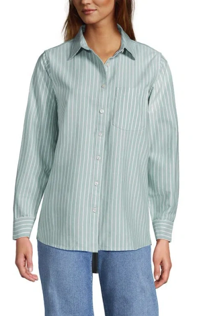 Lands' End Oxford Shirt In Green