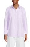 Lands' End Oxford Shirt In Purple