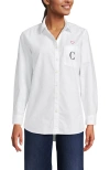 Lands' End Oxford Shirt In White