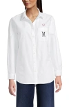 Lands' End Oxford Shirt In White