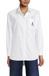 Lands' End Oxford Shirt In White