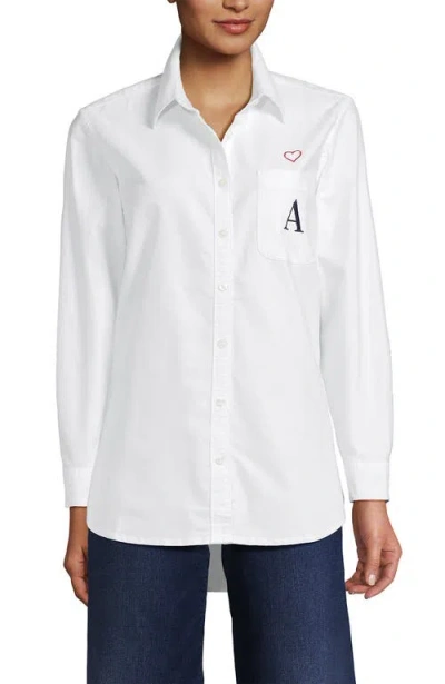 Lands' End Oxford Shirt In White