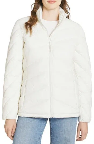 Lands' End Packable Puffer Jacket In White